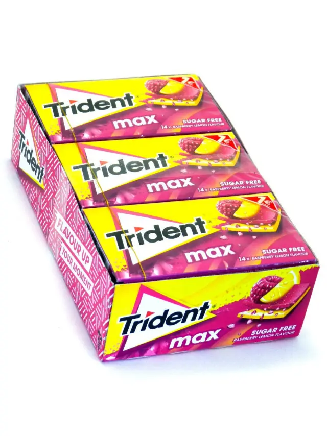 Trident Max Βατόμουτο - Λεμόνι Χωρίς Ζάχαρη Συσκ. 12 τμχ