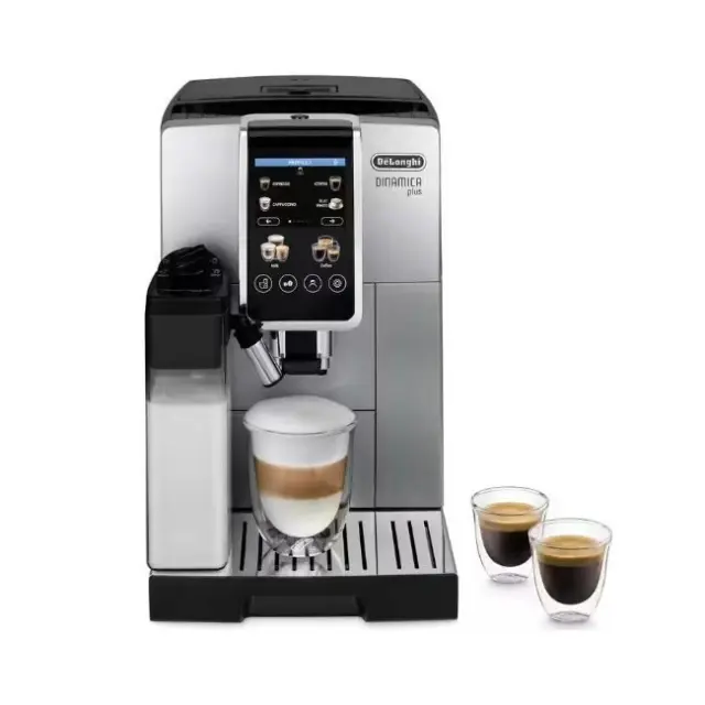 De'Longhi Dinamica Αυτόματη Μηχανή Espresso Plus 1450W 15bar Silver (ECAM380.85.SB)