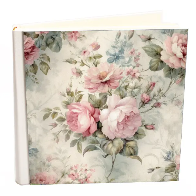 Άλμπουμ my album ROSES boho style με ριζόχαρτο 35x35cm και κουτί άλμπουμ