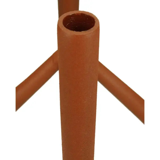 Κηροπήγιο Φυσικό Αλουμίνιο 15.5x15.5x16.5cm 3