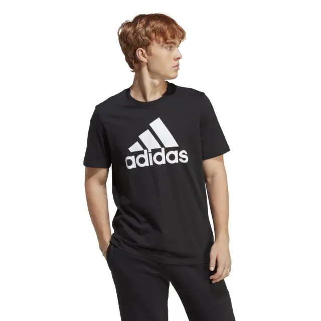adidas Essentials Single T-Shirt (IC9347-Black) - Μαύρο - XL