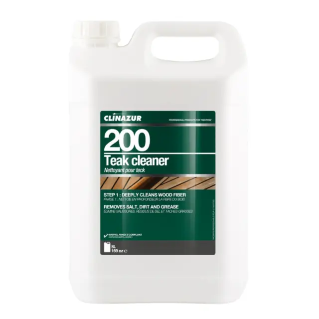 Clinazur 200 Teak Cleaner Liquid Step1-Καθαριστικό Teak Καταστρώματος 5lt