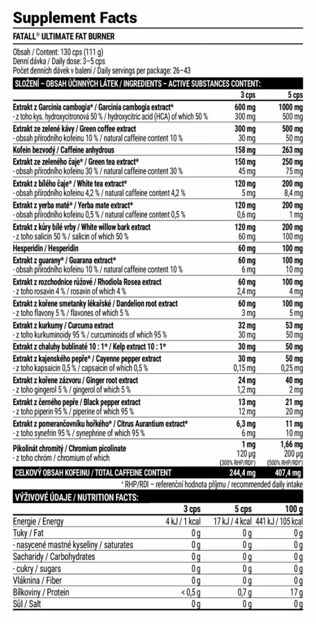 Extrifit Fatall® Ultimate Fat Burner 2