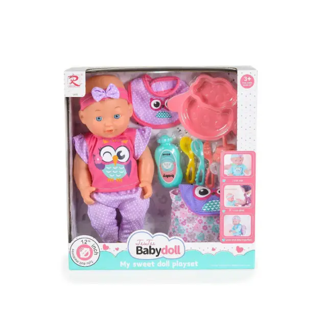 Κούκλα 31εκ με Αξεσουάρ&Σακίδιο Πλάτης Moni Toys Owl 3800146223540