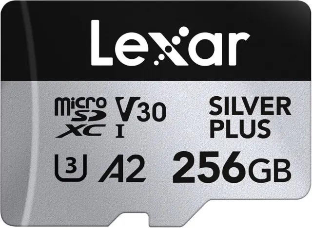 Lexar - microSDXC ProfessioNal SILVER Plus UHS-I-U3-A2-4K R205-W150 (V30) - 256GB - ElectroNics
