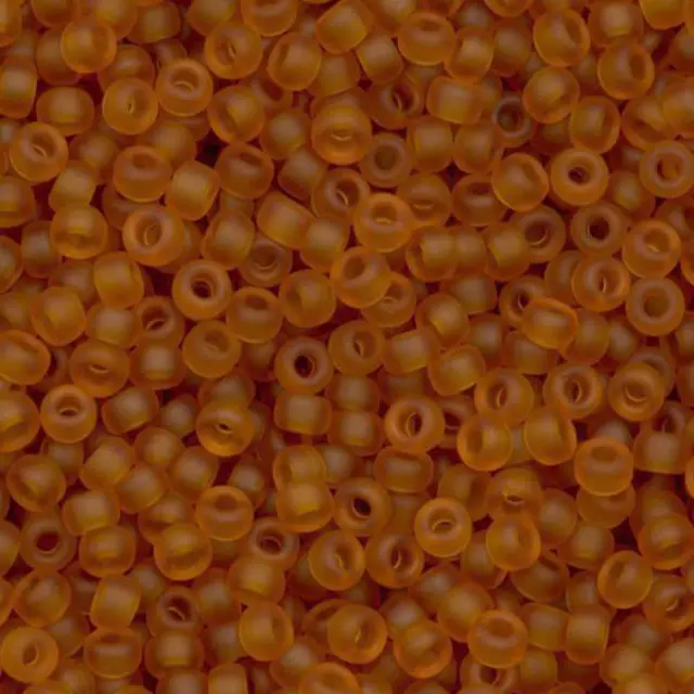 Χάντρα Miyuki Round Rocailles 8/0 - 133F - Matte Transparent Topaz ~25gr
