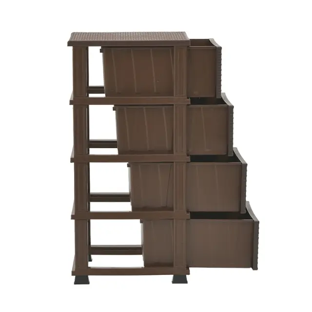 Συρταριέρα Καφέ Πλαστικό 38x46x90cm 6-50-558-0005 3