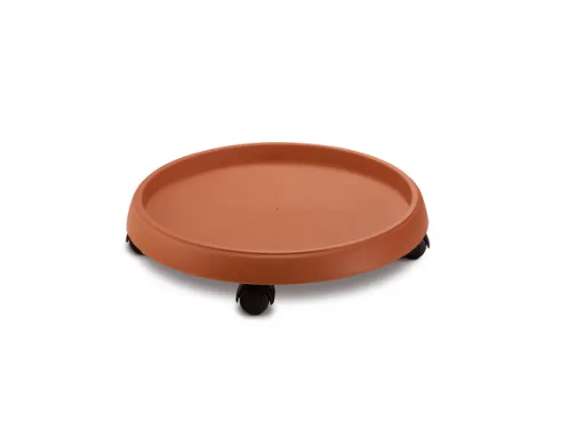 Πιάτο Γλάστρας Με 3 Ρόδες Τερακότα 30cm