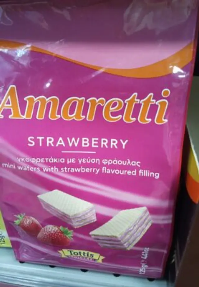 Amaretti Γκοφρέτα Φράουλα 125gr