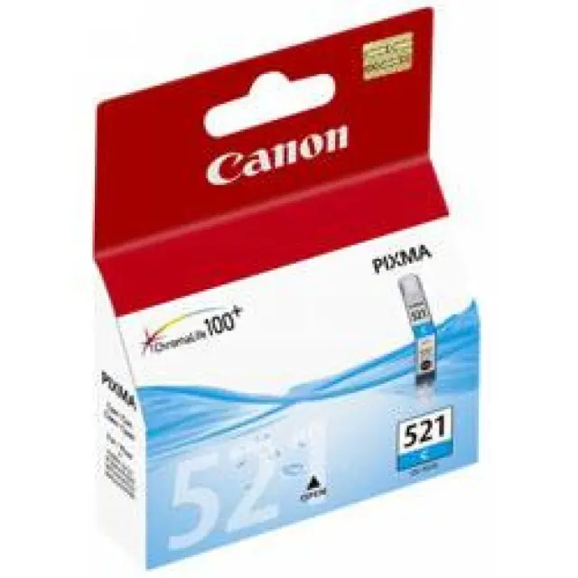 Canon CLI-521 Γνήσιο Μελάνι Εκτυπωτή InkJet Κυανό (2934B001)
