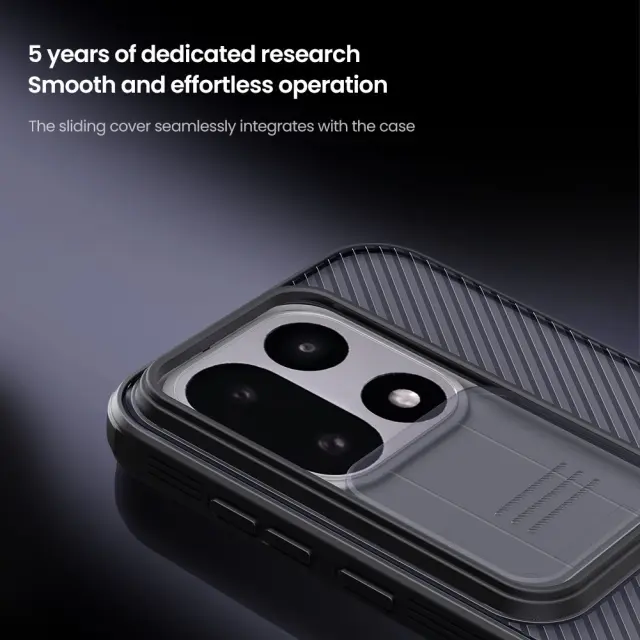 Nillkin CamShield PRO Hard Case for OnePlus 15 Transparent Black 3