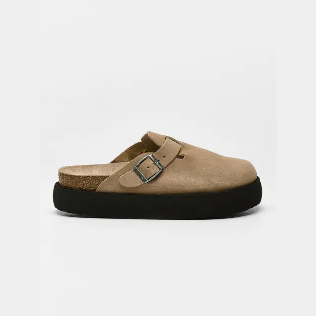 Genuins Σαμπώ Γυναικείο δέρμα Nubuck Μπεζ GEN/RIVA PLATFORM G106554 TAUPE