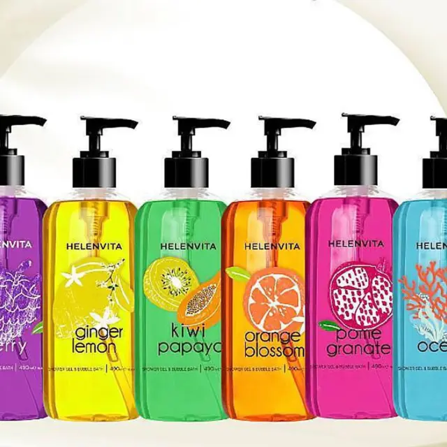 HELENVITA Shower Gel & Bubble Bath Ginger Lemon Αφρόλουτρο 490ml 2