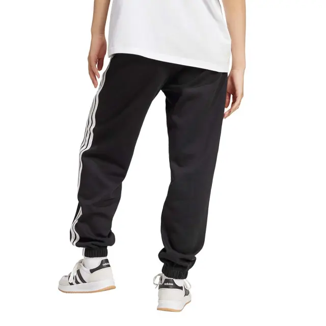 adidas Sportswear Women's 3Stripes Fleece Loose Cuffed Pants Μαύρο JE1276 (adidas Sportswear) 2