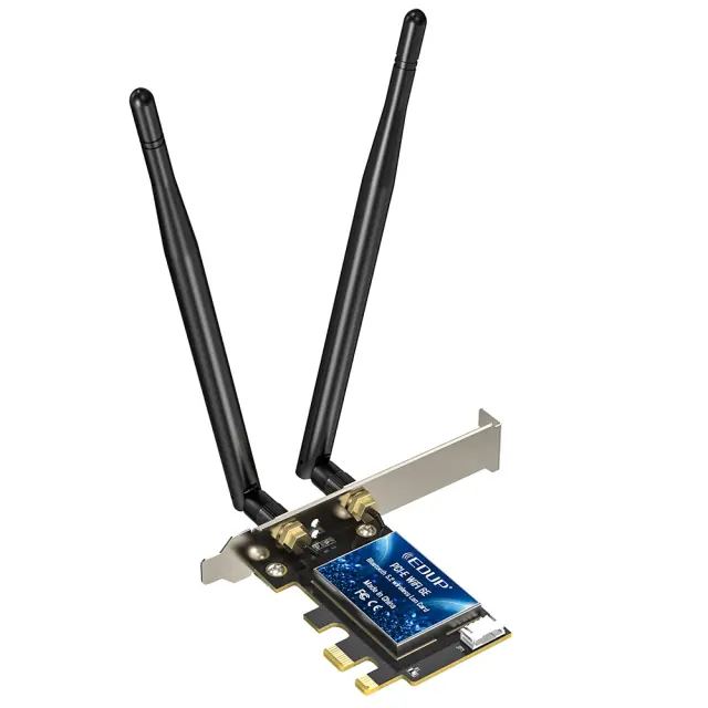 EDUP EP-9651GS WIFI 6EAX5400 + Bluetooth 5.3 PCI-E Network Adapter 30.002.0003 3