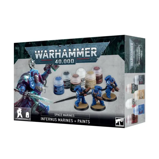 Warhammer 40k Infernus Space Marines + Paints (ENG/SPA/PORT/LATV/ROM)