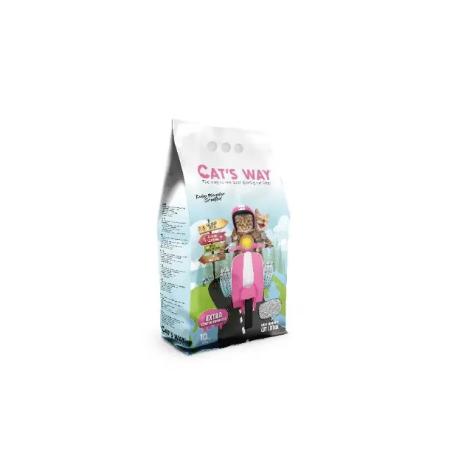 Cat's Way Baby Powder Άμμος Υγιεινής Μπετονίτη με Άρωμα Πούδρας 5Lt (4,25Kg) Μονόχρωμο