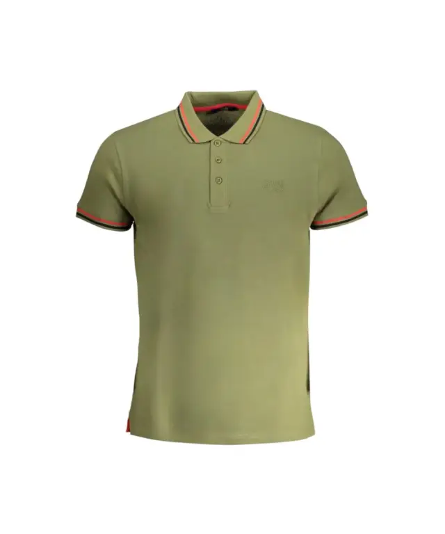 Cavalli Class - Ανδρική Μπλούζα Κοντομάνικη Polo Πικέ QXT64XKB002-04050 Πράσινο 3