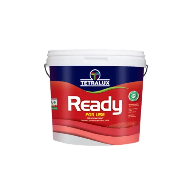 Tertalux Ready Πλαστικό Χρώμα Υψηλής Καλυπτικότητας Έτοιμο προς χρήση Λευκό Ματ 10 lt