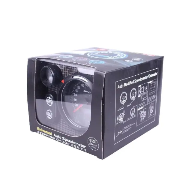Ket Gauge LED Ταχύμετρο Αυτοκινήτου 80mm 3.75” LED Μπλέ LCD - Universal Auto Speedometer Tachometer 10106 2