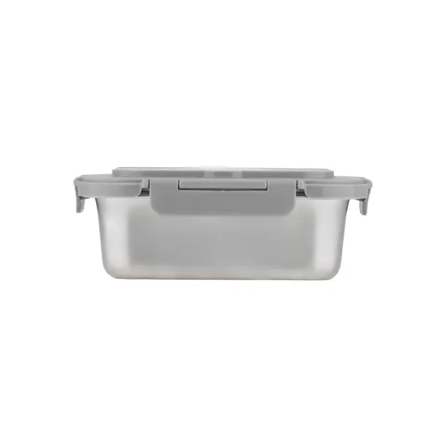 Estia Lunch Box Φαγητοδοχειο Ανοξειδωτο 1200ml με Κουταλι, Πιρουνι & Διαχωριστικο 2