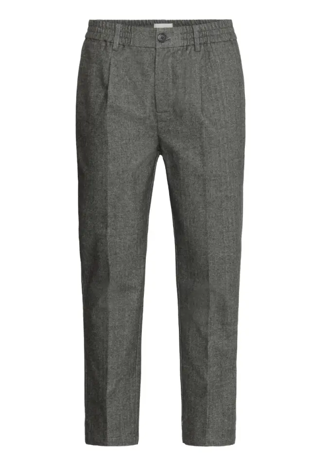 Casual Friday Ανδρικό MARC Herringbone Chinos Παντελόνι - Dark Grey Melange - 31W 32L