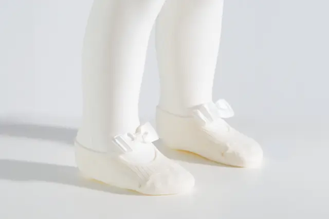Socks Sous Bas με Λαστιχο + Φιογκάκι Λευκό