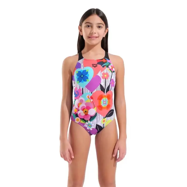 Arena Girl's Roses V Back One Piece Swimsuit Πολύχρωμο 011901-550 (Arena)