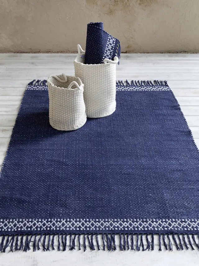 Χαλί βαμβακερό 60x130 River Blue nima 3