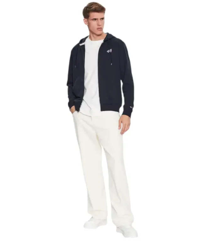 Tommy Hilfiger - Ανδρική Ζακέτα Φούτερ Regular Fit DM0DM16798-DW5 Μπλε Σκούρο - S 2