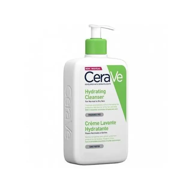 CeraVe Hydrating Cleanser Κρέμα Καθαρισμού Προσώπου και Σώματος Κατάλληλη για Κανονικό προς Ξηρό Δέρμα, 1lt
