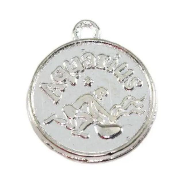 Μεταλλικό Διακοσμητικό Υδροχόος 18x20mm - 10τεμ