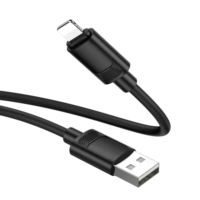 Καλώδιο Hoco X122 USB-A σε Lightning 2.4A Fast Charging Μαύρο 1m 3