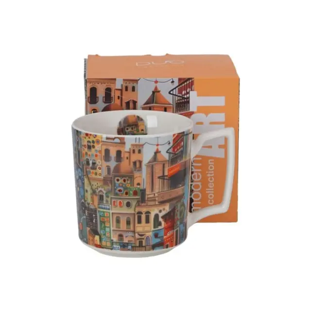 Duo gift Modern Art Πορσελάνινη Κούπα 450ml: Sweet City