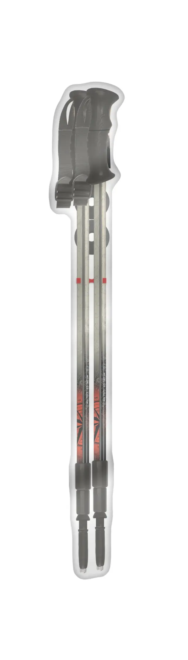 Fizan Explorer Τηλεσκοπικά Μπατόν Πεζοπορίας Beige/Red - 100.486 3
