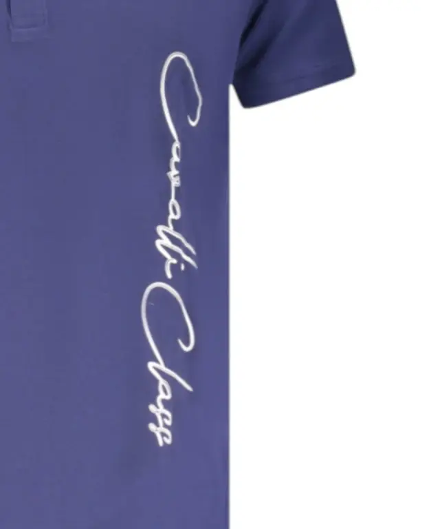 Cavalli Class - Ανδρική Μπλούζα T-Shirt Polo Short Sleeve TXT64FJD060-04551 Μωβ - M 3