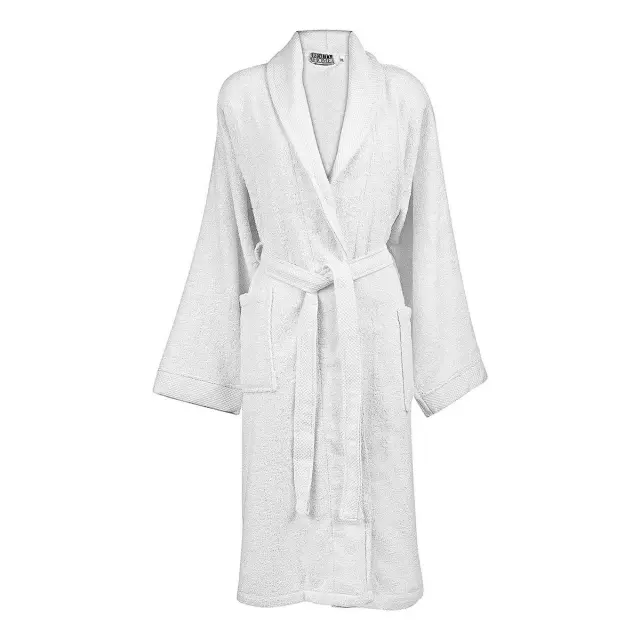 Beauty Home Μπουρνούζι με γιακά Art 3091 L-XL Λευκό 2