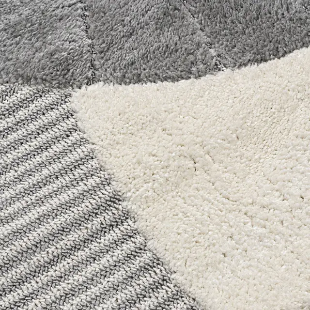 Beauty Home Ροτόντα Loop Art 9556 133x133 Grey White Γκρι Λευκό 3