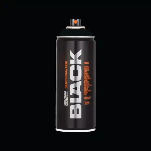 Montana Black Spray Paint 400ml BLK-9001 Black