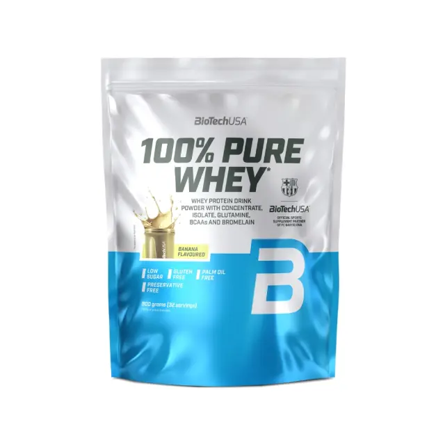 BioTechUSA 100% Pure Whey – 900g Banana