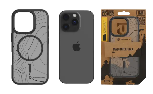 Tactical MagForce Hyperstealth Sika Cover for Apple iPhone 16 Pro Asphalt 3