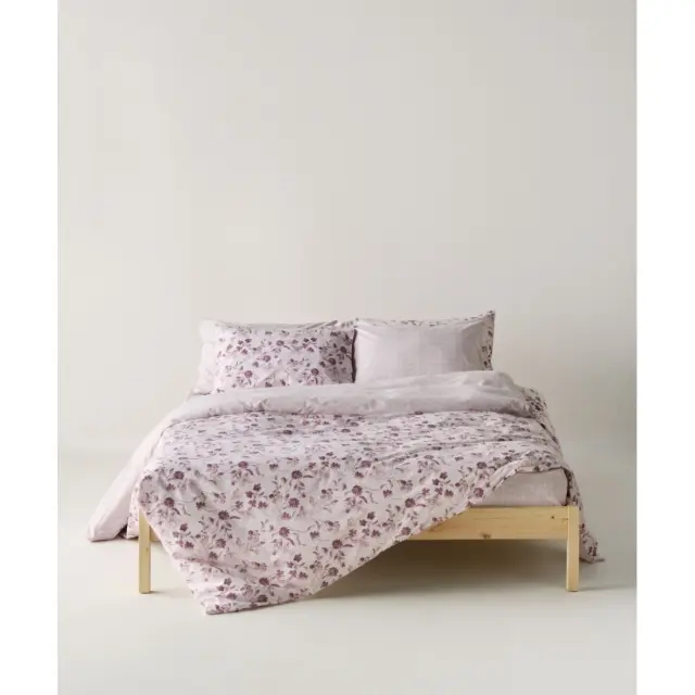 Σετ Σεντόνια Μονά 3 Τεμαχίων Kentia Yuli 18 Old Rose- White 160x270