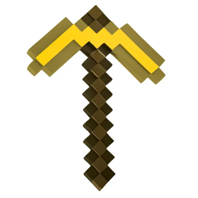 Disguise - Minecraft Gold Pickaxe 112299 - Toys