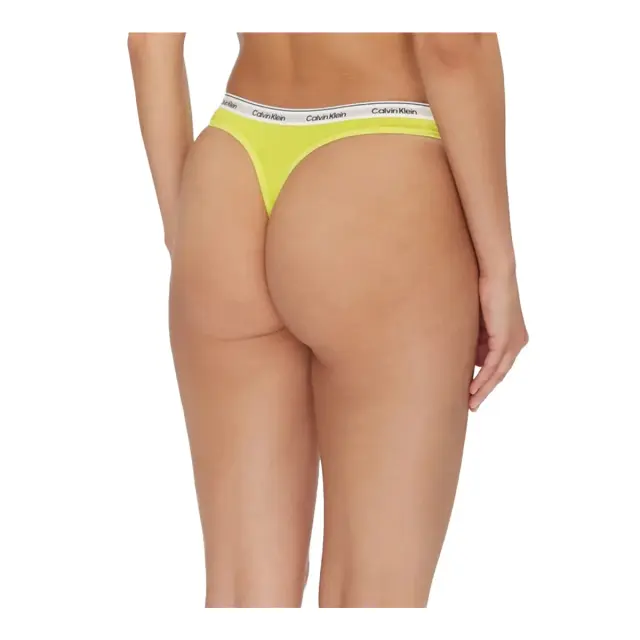 Calvin Klein Γυναικείο String Low Rise Thongs - Πεντάδα, Χρώμα Black-Grey Htr-Bf Pink-Lovely Ti-Kewl Lime - L 3
