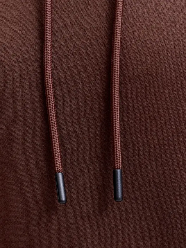 JJEBRADLEY SWEAT HOOD NOOS - Bitter Chocolate 3
