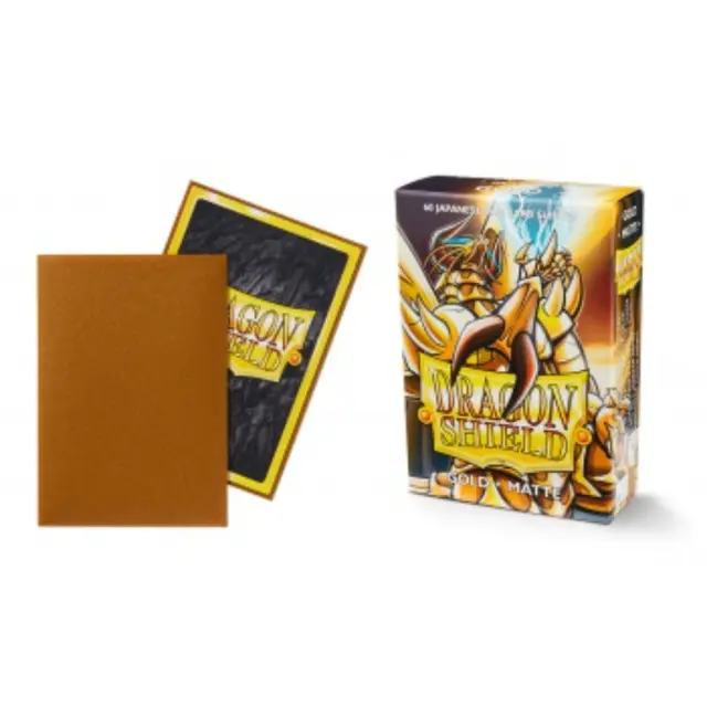 Dragon Shield Small Sleeves - Japanese Matte Gold (60 Sleeves) 2