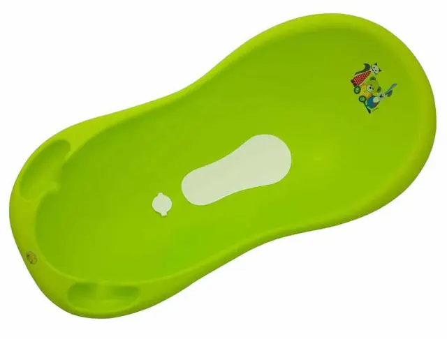 Μπανιέρα Βρεφική με Αποστράγγιση 100cm Giraffe Cangaroo Green 5903067005382
