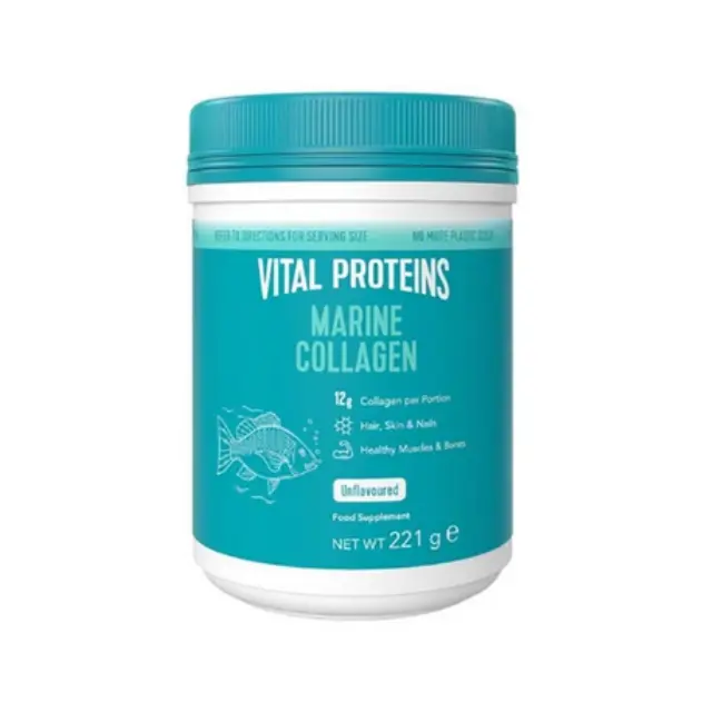 Vital Proteins Marine Collagen Συμπλήρωμα Διατροφής Πεπτιδίων Κολλαγόνου Θαλάσσιας Προέλευσης για την Υγεία Μαλλιών, Νυχιών, Δέρματος & Αρθρώσεων, 221g