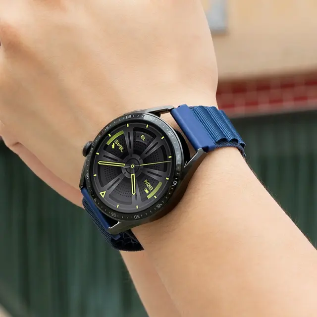 Watchband Hoco WH05 Climbing Series από Nylon για Samsung Huawei Xiaomi Vivo OPPO κα 20mm Universal Σκούρο Μπλε 2