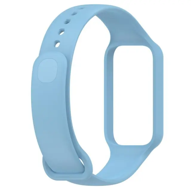 Ανταλλακτικό Λουράκι Σιλικόνης για Xiaomi Redmi Smart Band 2/8 Active - Sky Blue OEM 2